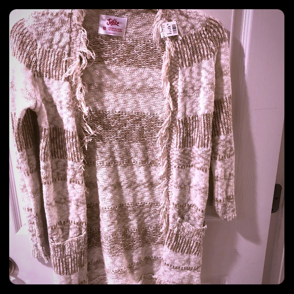 Justice NWT Girls cardigan sweater